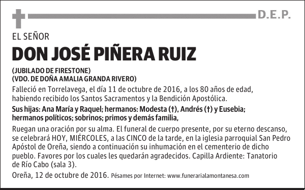 Don José Piñera Ruiz