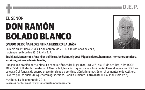 Don Ramón Bolado Blanco