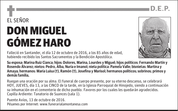 Don Miguel Gómez Haro