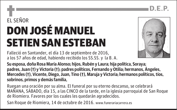 DON JOSÉ MANUEL SETIEN SAN ESTEBAN