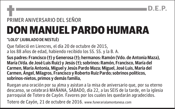 Don Manuel Pardo Humara