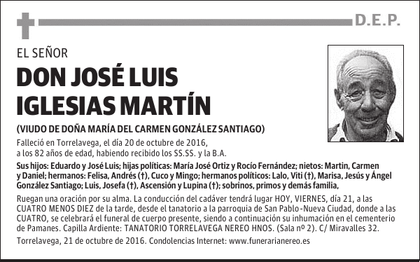 DON JOSE LUIS IGLESIAS MARTIN