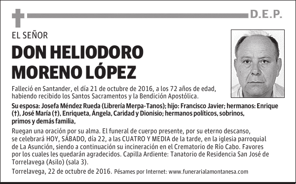 Don Heliodoro Moreno López