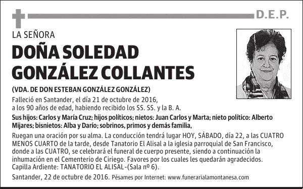 Doña Soledad González Collantes