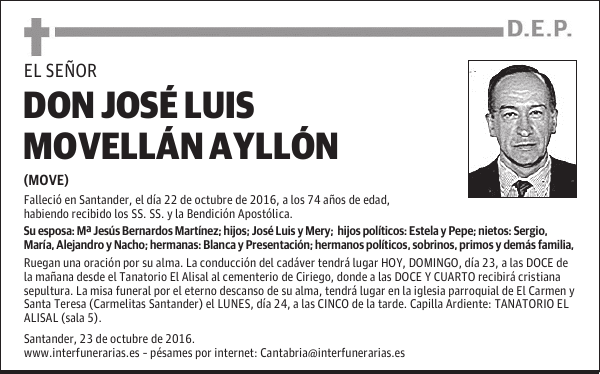 DON JOSE LUIS MOVELLÁN AYLLÓN