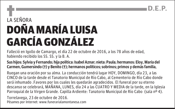 Doña María Luisa García González