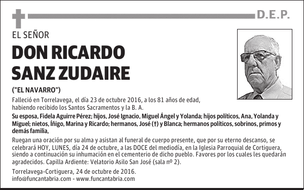 Don Ricardo Sanz Zudaire