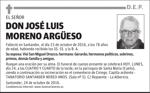 DON JOSÉ LUIS MORENO ARGÜESO