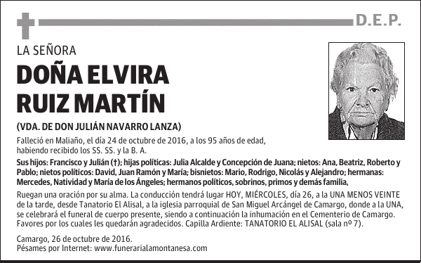 Doña Elvira Ruiz Martín