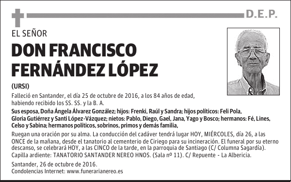 DON FRANCISCO FERNÁNDEZ LÓPEZ