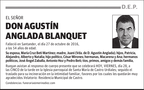 Don Agustín Anglada Blanquet