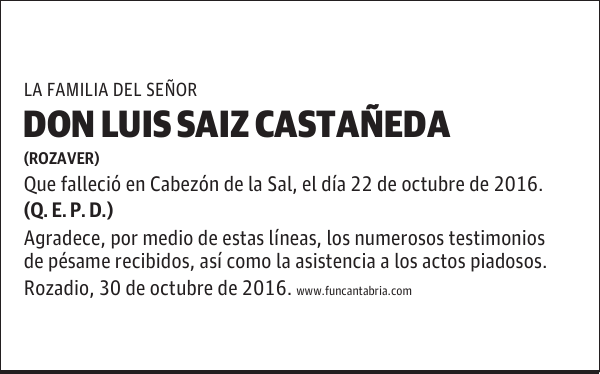 Don Luis Sáiz Castañeda