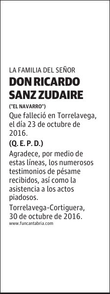 Don Ricardo Sanz Zudaire