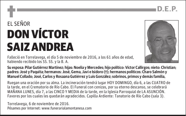 DON VÍCTOR SAIZ ANDREA