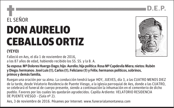 DON AURELIO CEBALLOS ORTIZ