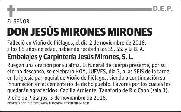 DON JESÚS MIRONES MIRONES