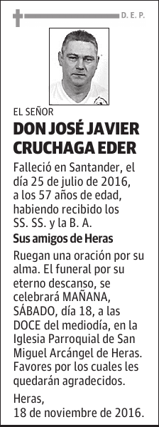 DON JOSÉ JAVIER CRUCHAGA EDER
