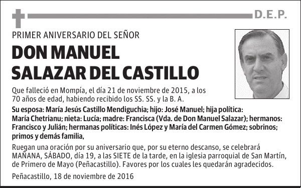 Manuel Salazar del Castillo