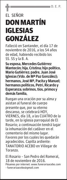 Don Martín Iglesias González