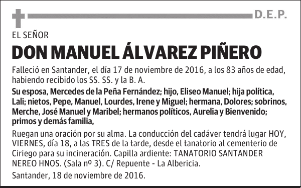 DON MANUEL ÁLVAREZ PIÑERO