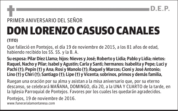 Don Lorenzo Casuso Canales