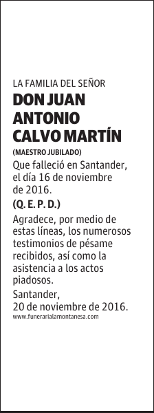 DON JUAN ANTONIO CALVO MARTÍN