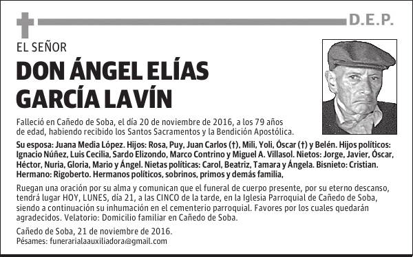 Don Ángel Elías García Lavín