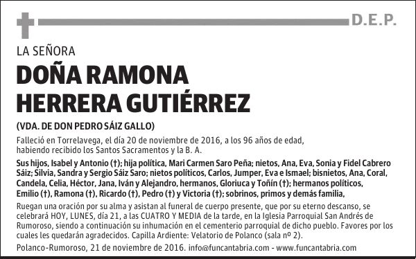 Doña Ramona Herrera Gutiérrez