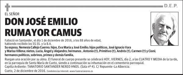 DON JOSE EMILIO RUMAYOR CAMUS