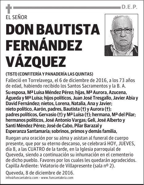 Don Bautista Fernández Vázquez