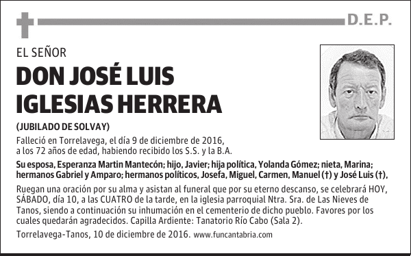 Don José Luis Iglesias Herrera