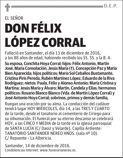 DON FÉLIX LÓPEZ CORRAL