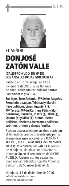 DON JOSÉ ZATÓN VALLE