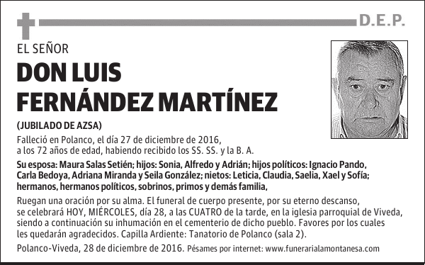 DON LUIS FERNÁNDEZ MARTÍNEZ