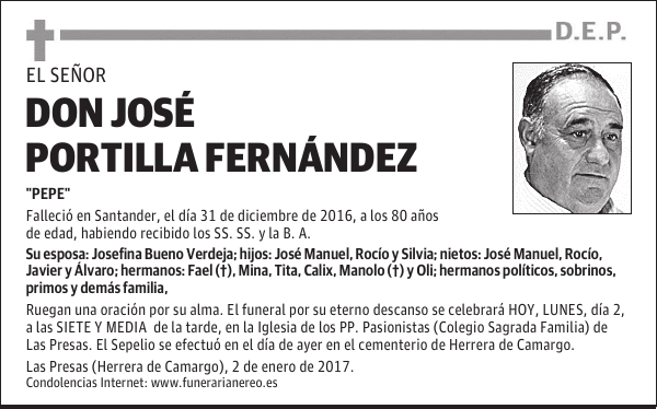 DON JOSÉ PORTILLA FERNÁNDEZ