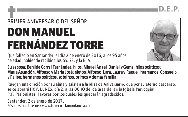 Don Manuel Fernández Torre