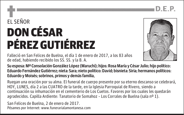 DON CÉSAR PÉREZ GUTIÉRREZ