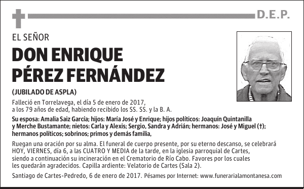 DON ENRIQUE PÉREZ FERNÁNDEZ