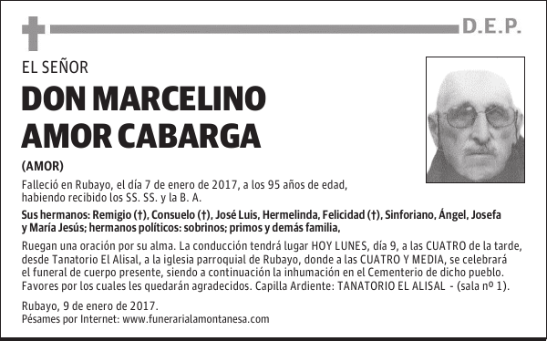 DON MARCELINO AMOR CABARGA