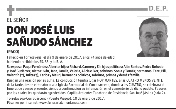 DON JOSÉ LUIS SAÑUDO SÁNCHEZ