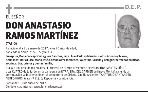 DON ANASTASIO RAMOS MARTÍNEZ