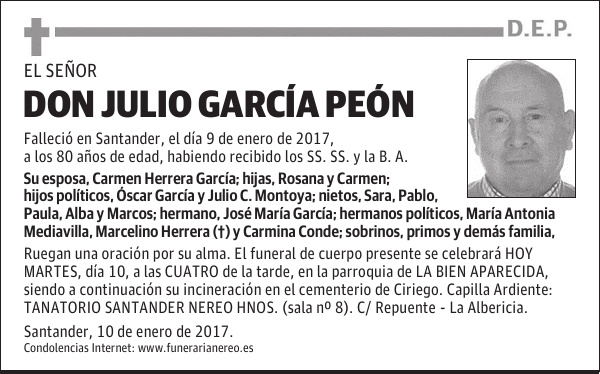 DON JULIO GARCÍA PEÓN