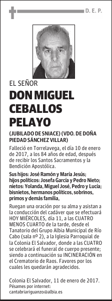 DON MIGUEL CEBALLOS PELAYO