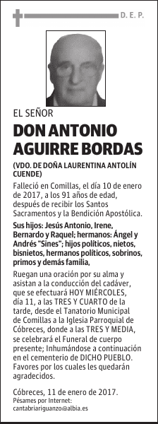 DON ANTONIO AGUIRRE BORDAS