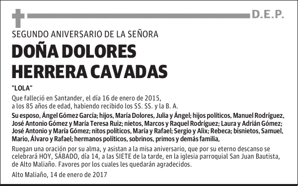 Dolores Herrera Cavadas