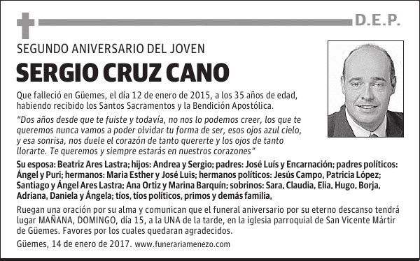 SERGIO CRUZ CANO