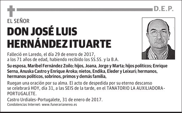 DON JOSE LUIS HERNANDEZ ITUARTE