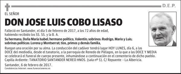 DON JOSE LUIS COBO LISASO