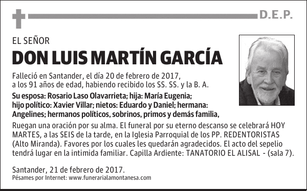 DON LUIS MARTÍN GARCÍA