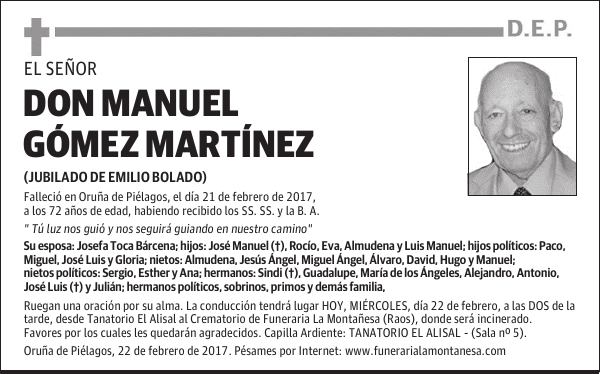 DON MANUEL GÓMEZ MARTÍNEZ